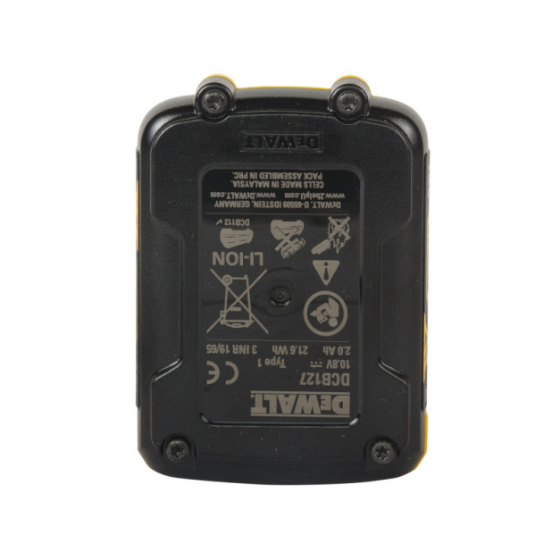 DEWALT XR Akkumulátor 12 V / 2 Ah DCB127