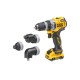 DEWALT Akkus fúrócsavarozó cserélhető fejjel 12 V (2 x 3,0 Ah akku + töltő + TSTAK) DCD703L2T