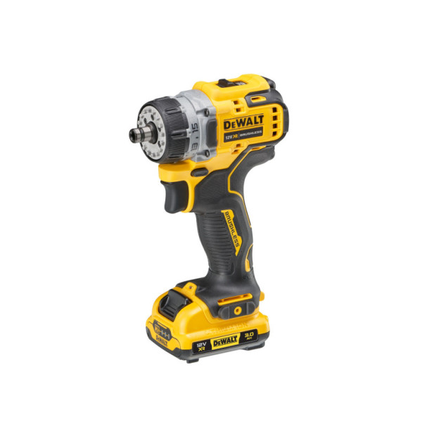 DEWALT Akkus fúrócsavarozó cserélhető fejjel 12 V (2 x 3,0 Ah akku + töltő + TSTAK) DCD703L2T