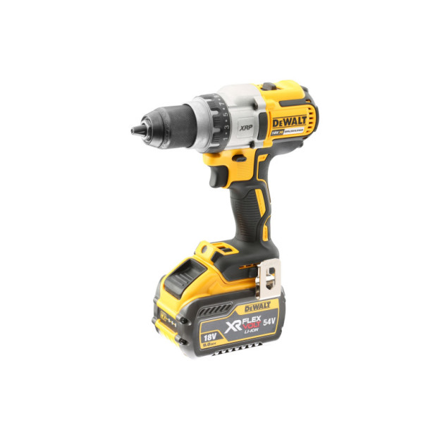 DEWALT Akkus fúrócsavarozó 18 V szénkefe nélküli (2 x 6,0 Ah akku + töltő) DCD991T2