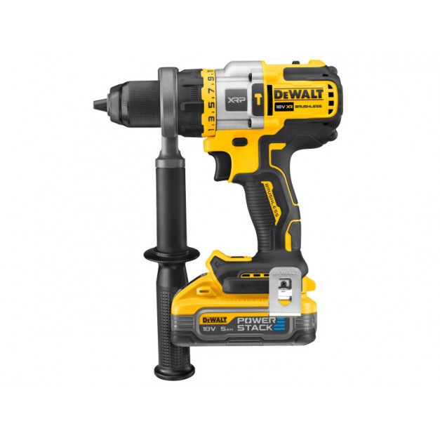 DEWALT Akkus ütvefúró-csavarozó 18-54 V szénkefe n. 126 Nm (2 x 5,0 Ah akku + töltő + TSTAK)