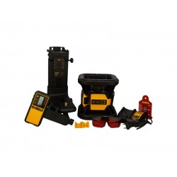 DEWALT Akkus önbeálló forgólézer 18 V (piros) (1 x 2,0 Ah akku + töltő + TSTAK) DCE074D1R