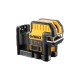 DEWALT Akkus keresztvonalas lézer szett 18 V (piros) (1 x 2,0 Ah akku + töltő) DCE0822D1R