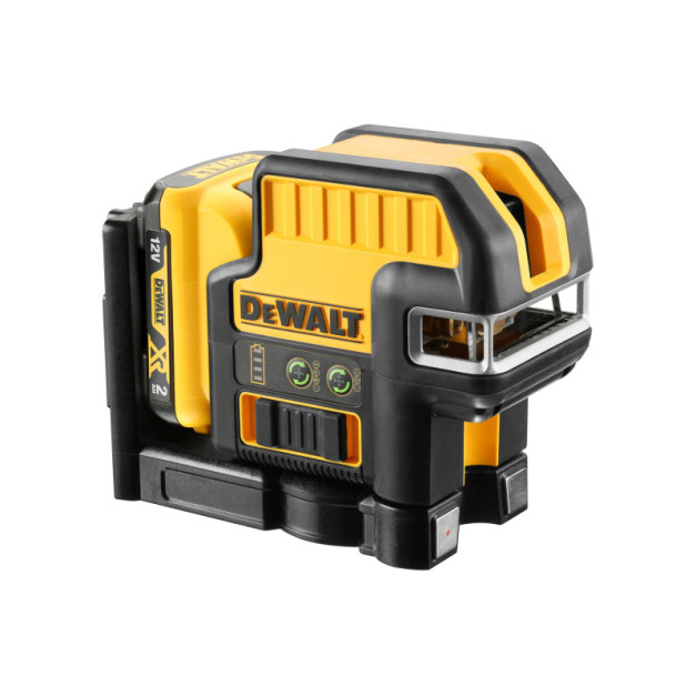DEWALT Akkus keresztvonalas lézer szett 18 V (zöld) (1 x 2,0 Ah akku + töltő) DCE0825D1G