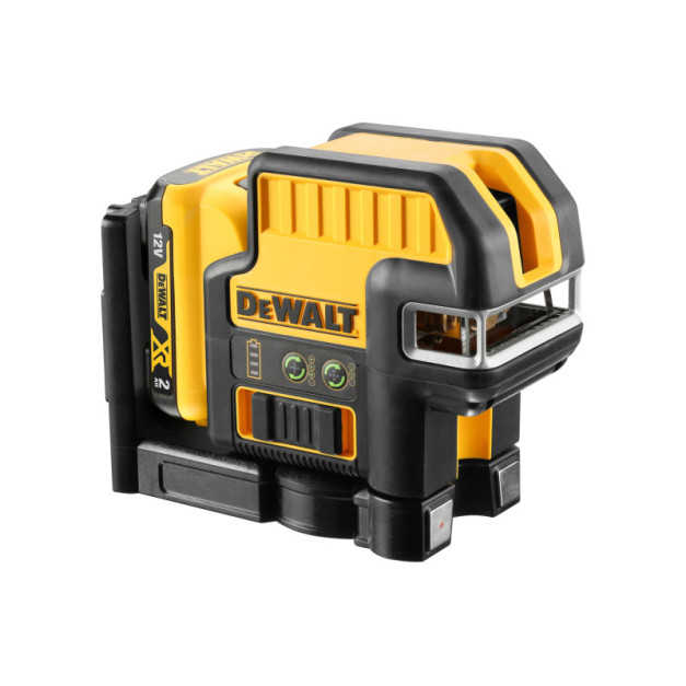 DEWALT Akkus keresztvonalas lézer szett 18 V (zöld) (1 x 2,0 Ah akku + töltő) DCE0825D1G