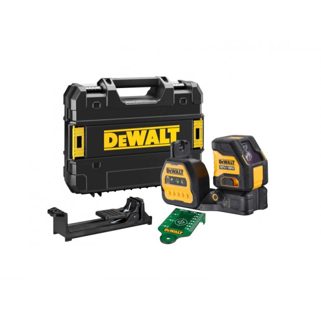 DEWALT Akkus keresztvonalas lézer 12-18 V (zöld) (akku + töltő nélkül) DCE088NG18