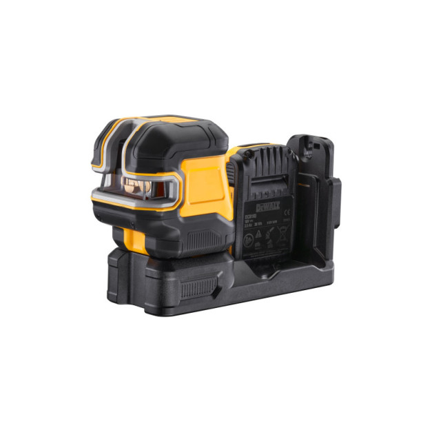 DEWALT Akkus pont- és vonallézer 12-18 V (zöld) (1 x 2,0 Ah akku + töltő) DCE822D1G18