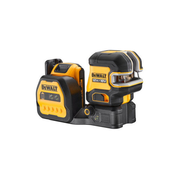 DEWALT Akkus pont- és vonallézer 12-18 V (zöld) (1 x 2,0 Ah akku + töltő) DCE825D1G18