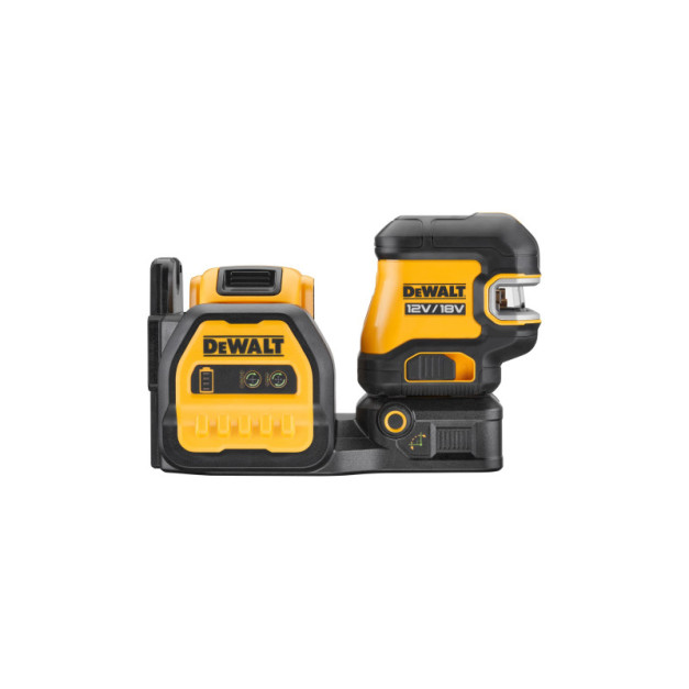 DEWALT Akkus pont- és vonallézer 12-18 V (zöld) (1 x 2,0 Ah akku + töltő) DCE825D1G18