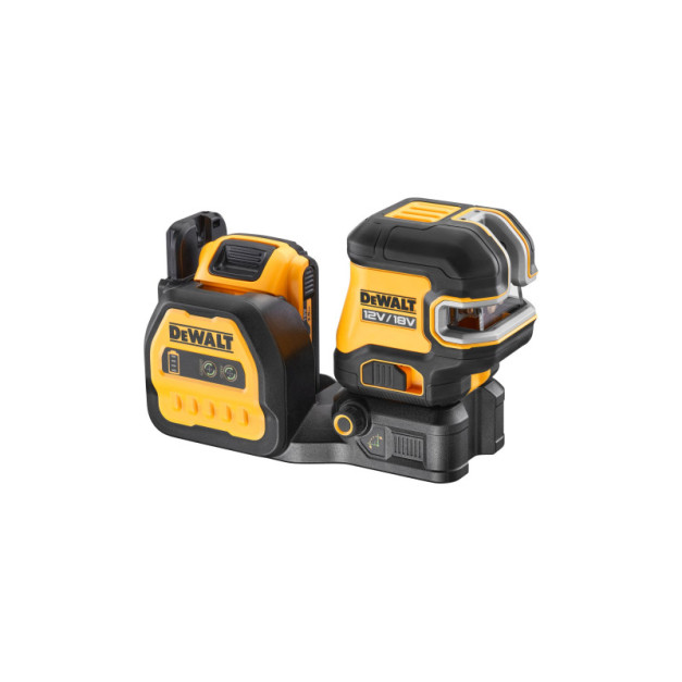 DEWALT Akkus pont- és vonallézer 12-18 V (zöld) (1 x 2,0 Ah akku + töltő) DCE825D1G18