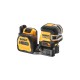 DEWALT Akkus pont- és vonallézer 12-18 V (zöld) (1 x 2,0 Ah akku + töltő) DCE825D1G18