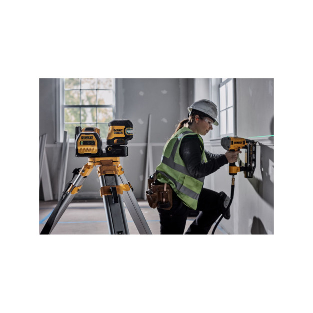 DEWALT Akkus pont- és vonallézer 12-18 V (zöld) (1 x 2,0 Ah akku + töltő) DCE825D1G18