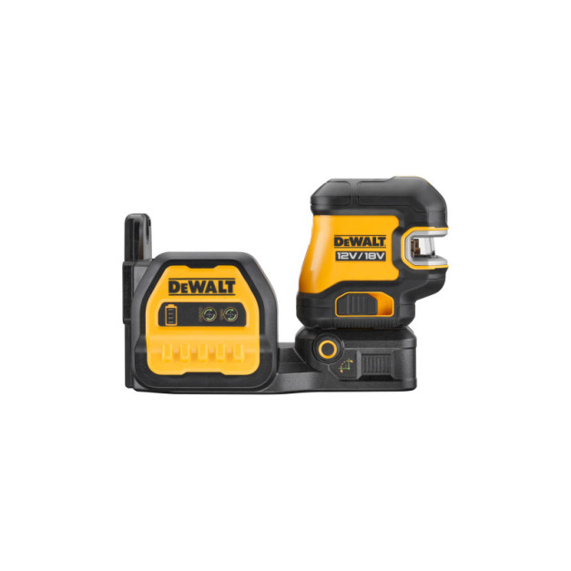 DEWALT Akkus pont- és vonallézer 12-18 V (zöld) (Akku + töltő nélkül + TSTAK) DCE825NG18