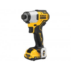DEWALT Akkus ütvecsavarozó 12 V szénkefe nélküli (2 x 2,0 Ah akku + töltő) DCF801D2