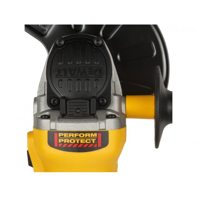 DEWALT Akkus sarokcsiszoló 125 mm 18 V szénkefe nélküli 125 mm (2 x 5,0 Ah akku + töltő) DCG405P2