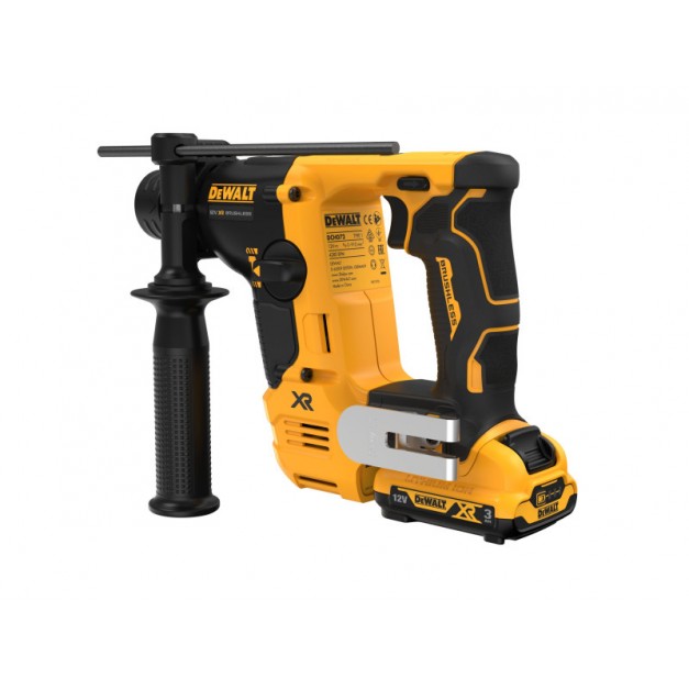 DEWALT Akkus fúrókalapács 12 V szénkefe nélküli (2 x 3,0 Ah akku + töltő) DCH072L2