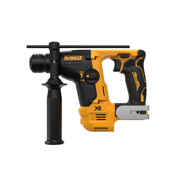 DEWALT Akkus fúrókalapács 12 V szénkefe nélküli (akku + töltő nélkül, koffer) DCH072NT
