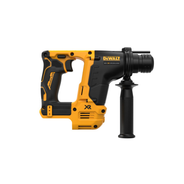 DEWALT Akkus fúrókalapács 12 V szénkefe nélküli (akku + töltő nélkül, koffer) DCH072NT