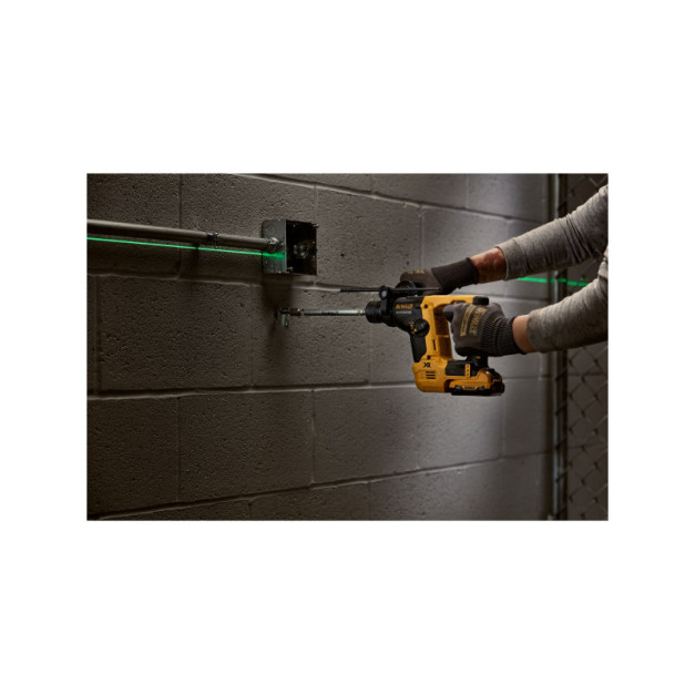 DEWALT Akkus fúrókalapács 12 V szénkefe nélküli (akku + töltő nélkül, koffer) DCH072NT