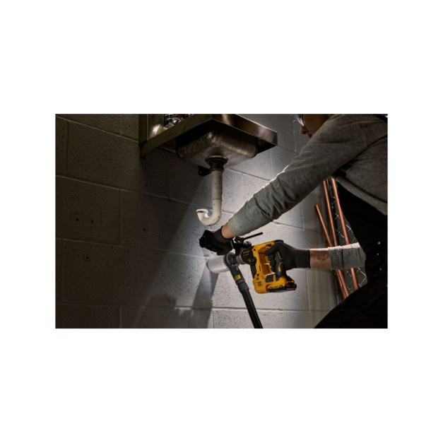DEWALT Akkus fúrókalapács 12 V szénkefe nélküli (akku + töltő nélkül, koffer) DCH072NT