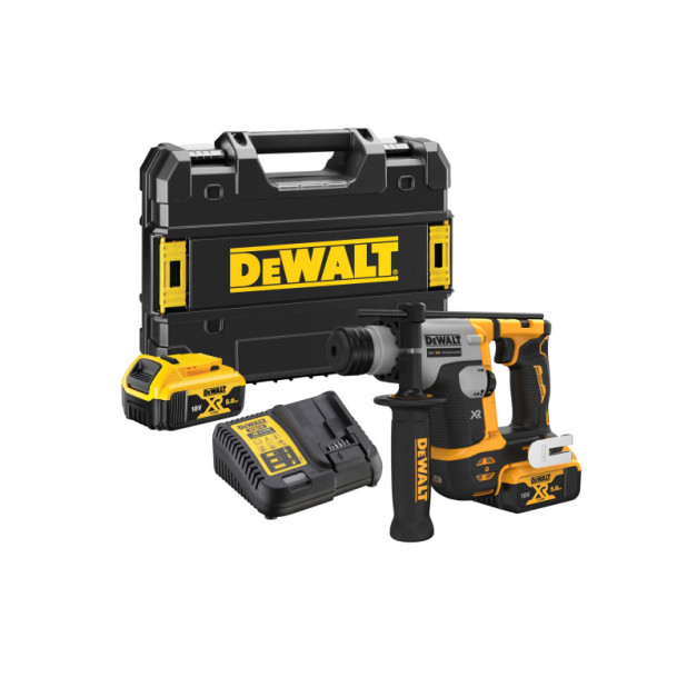 DEWALT Akkus fúrókalapács 18 V szénkefe nélküli (2 x 5,0 Ah akku + töltő) DCH172P2