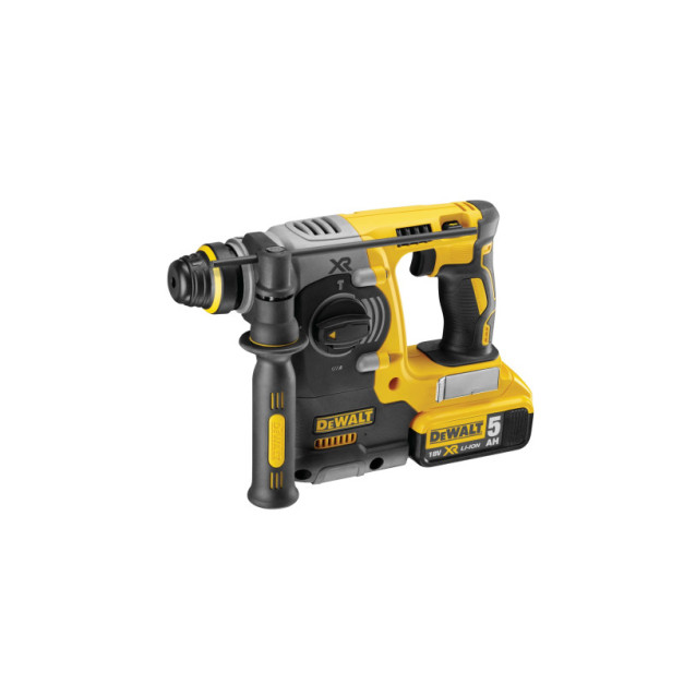 DEWALT Akkus fúrókalapács 18 V szénkefe nélküli (2 x 5,0 Ah akku + töltő + TSTAK) DCH273P2T