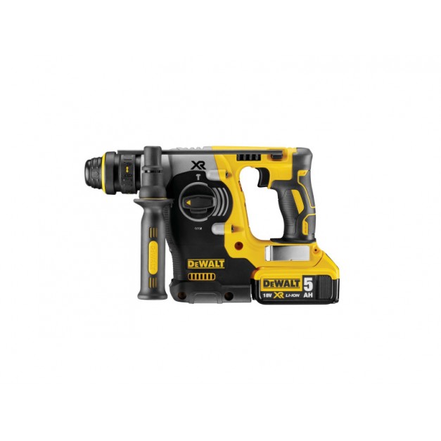DEWALT Akkus fúrókalapács 18 V szénkefe nélküli (2 x 5,0 Ah akku + töltő + TSTAK) DCH274P2T