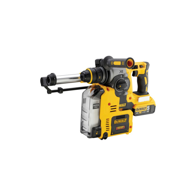 DEWALT Akkus fúrókalapács 18 V szénkefe nélküli (2 x 5,0 Ah akku + töltő) DCH275P2