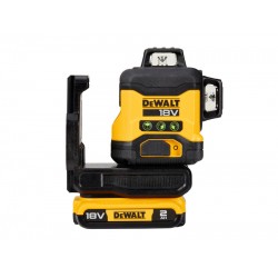 DEWALT Akkus 3 síkú lézer (zöld) 18 V (1 x 2,0 Ah akku + töltő) DCLE34031D1