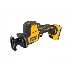 DEWALT Akkus szablyafűrész 12 V szénkefe nélküli (2 x 2,0 Ah akku + töltő) DCS312D2