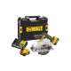 DEWALT Akkus körfűrész 18 V szénkefe nélküli (2 x 5,0 Ah akku + töltő) DCS512P2