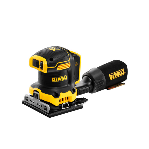 DEWALT Akkus excenter csiszoló 18 V szénkefe nélküli (2 x 5,0 Ah akku + töltő) DCW200P2