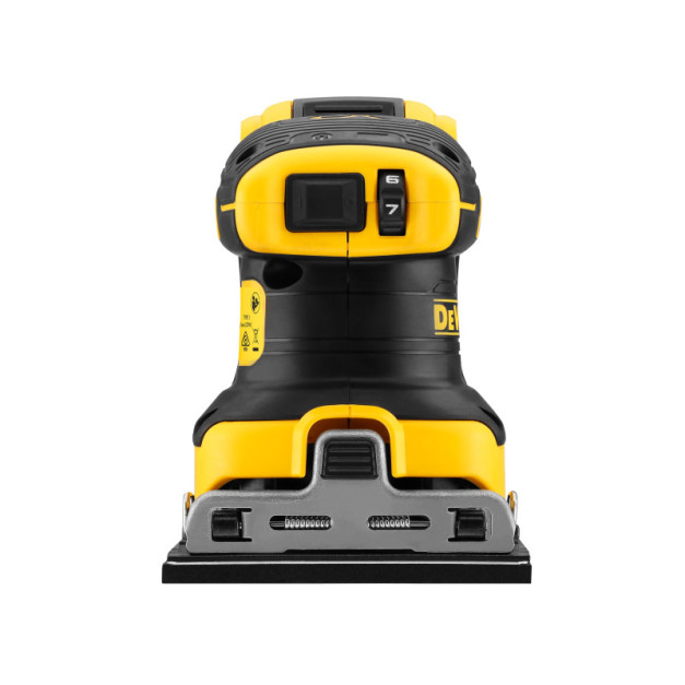 DEWALT Akkus excenter csiszoló 18 V szénkefe nélküli (2 x 5,0 Ah akku + töltő) DCW200P2