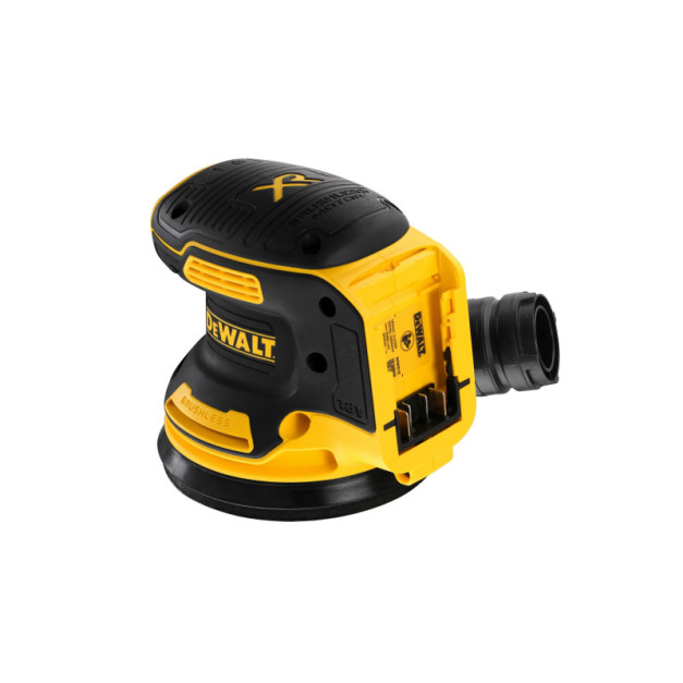 DEWALT Akkus excenter csiszoló 18 V szénkefe nélküli (Akku + töltő nélkül, koffer) DCW210NT