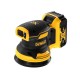 DEWALT Akkus excenter csiszoló 18 V szénkefe nélküli (2 x 5,0 Ah akku + töltő) DCW210P2