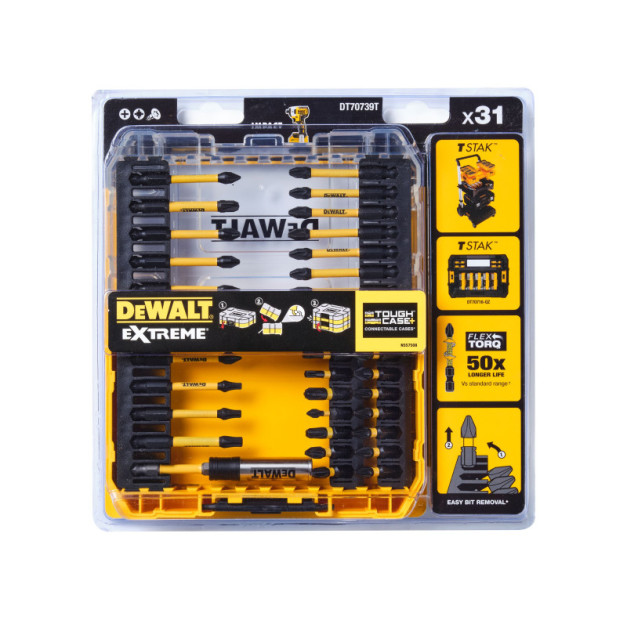 DEWALT Flextorq Bithegy készlet 31 részes