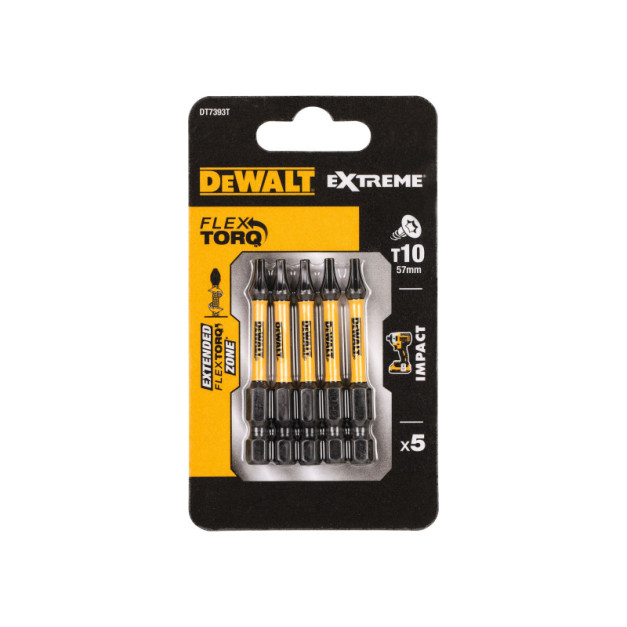 DEWALT Extreme Impact Bithegy T10 x 57 mm (5 db)