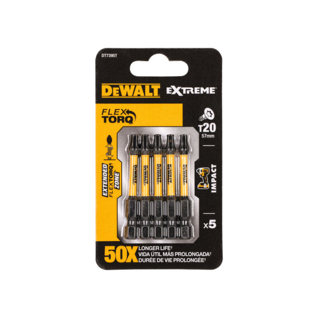 DEWALT Extreme Impact Bithegy T20 x 57 mm (5 db)