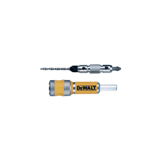 DEWALT Süllyesztőfúró + előfúró készlet 4 részes + PZ2 x 25 mm bithegy