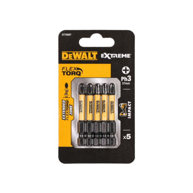 DEWALT Extreme Impact Bithegy PH3 x 57 mm (5 db)