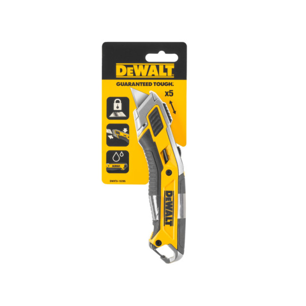 DEWALT Visszahúzható trapéz pengés kés
