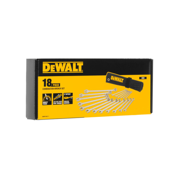 DEWALT Csillag-villáskulcs készlet 18 részes 6-24 mm