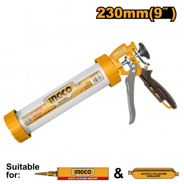 INGCO Kittkinyomó pisztoly 230 mm zárt alu