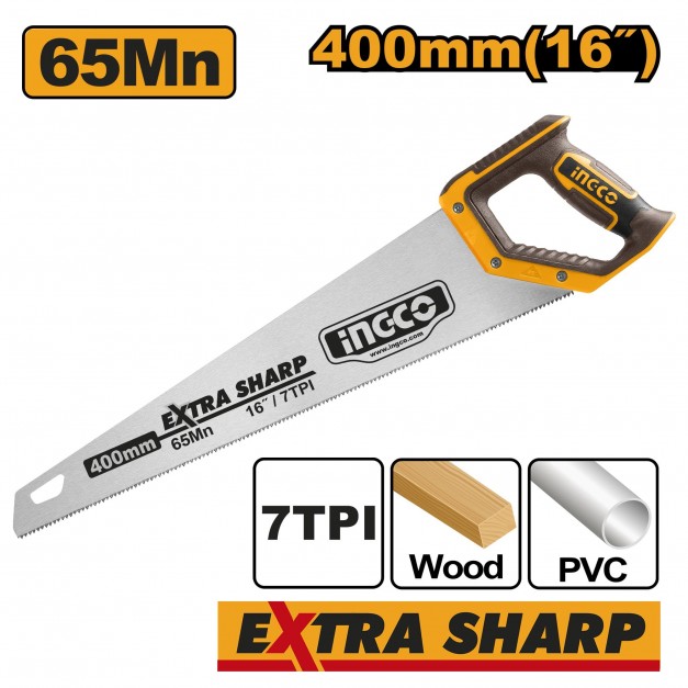 INGCO Rókafarkú fűrész 400 mm/7 TPI
