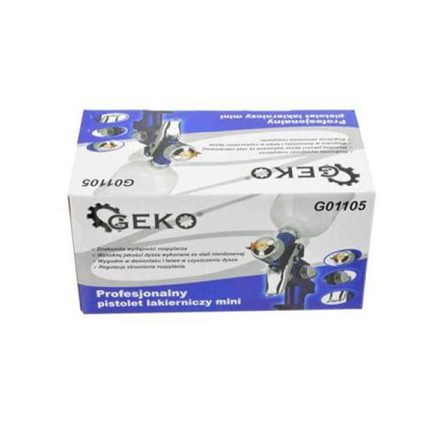 Geko mini HVLP festékszóró pisztoly , 125 ml,  0,8 mm fúvókával