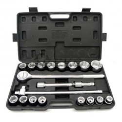 GEKO 21 darabos dugókulcskészlet 3/4" 19-50mm, 6 lapfejű
