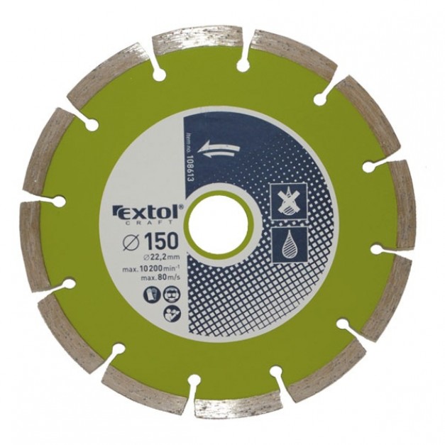 Extol Craft gyémántvágó tárcsa 125 x 22,2mm, szegmentált