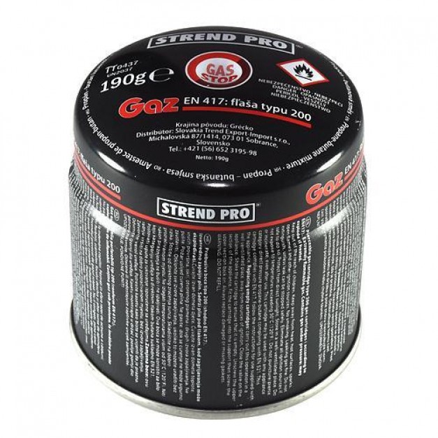 STR Eldobható gázpalack szelepes (PB) 190 g