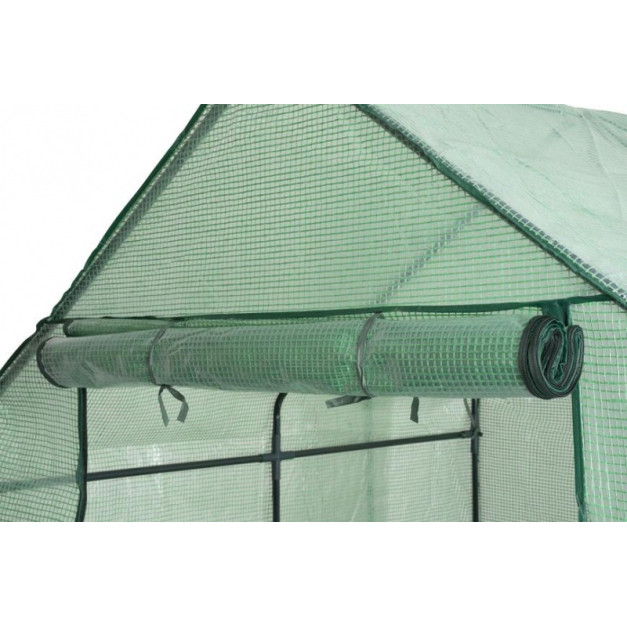 Strend Pro PE fóliasátor paradicsomsátor  193x142x142 + polcok