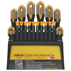STR csavarhúzókészlet 18 db-os, tartóval